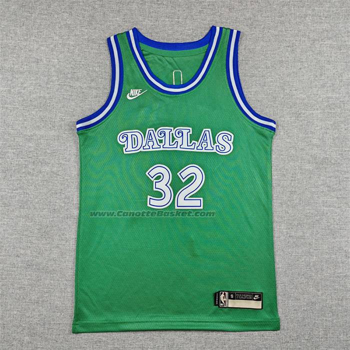 Maglia Bambino Dallas Mavericks Cooper Flagg No 32 Classic 2025-26 Verde